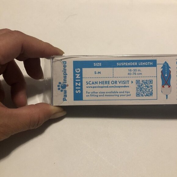 Paw Inspired Dog Diaper Suspenders Washable and Disposable Dog Diapers on Sz S-M - Picture 6 of 8